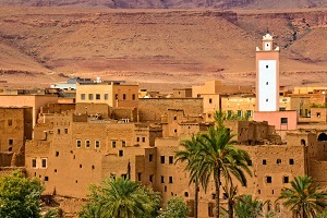 A desert city in Morocco